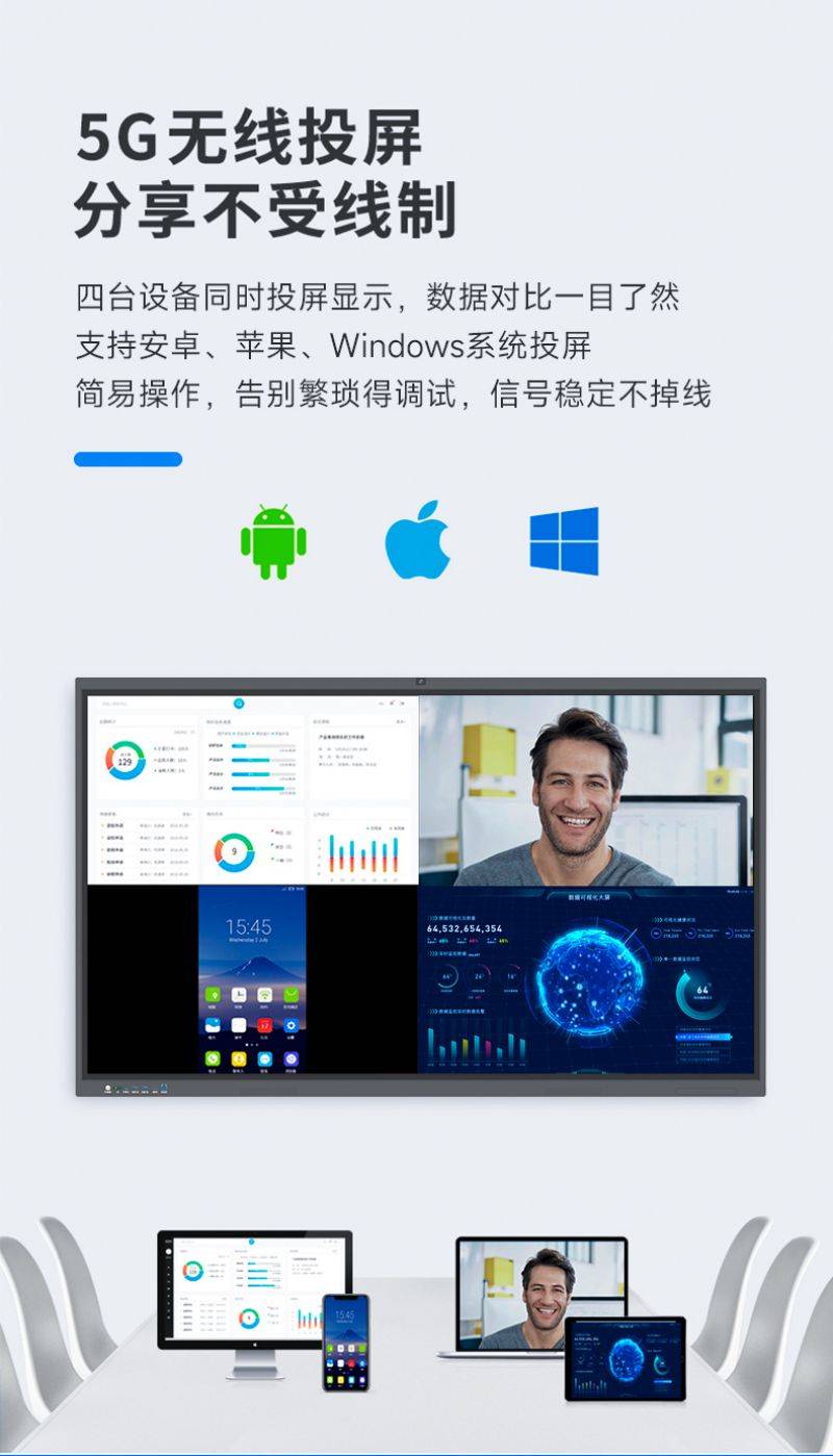 智能會(huì)議平板教學(xué)會(huì)議一體機(jī)-06