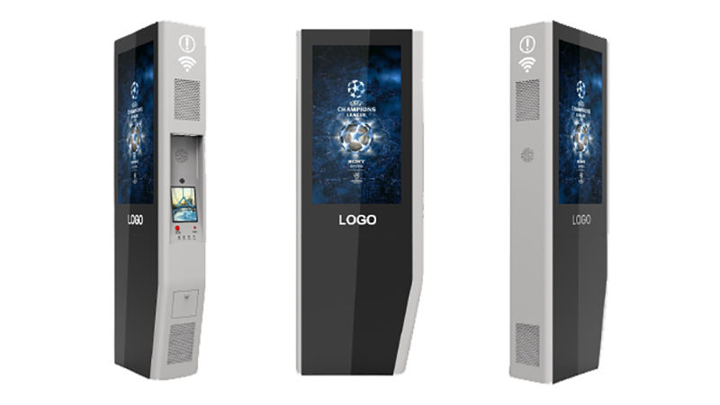 55寸廠家直供雙屏落地款廣告機-01