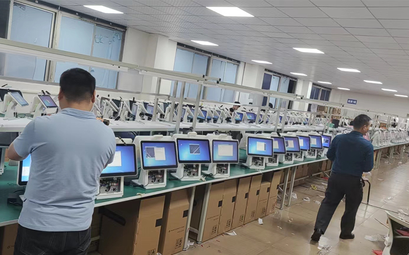雙面屏自助結(jié)賬機掃碼付款