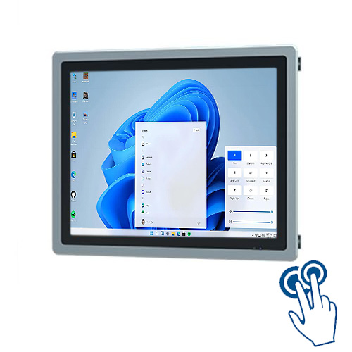 15寸嵌入式工業(yè)工控觸摸一體機(jī)寬壓工業(yè)平板電腦Windows無(wú)風(fēng)扇電容屏工控機(jī)