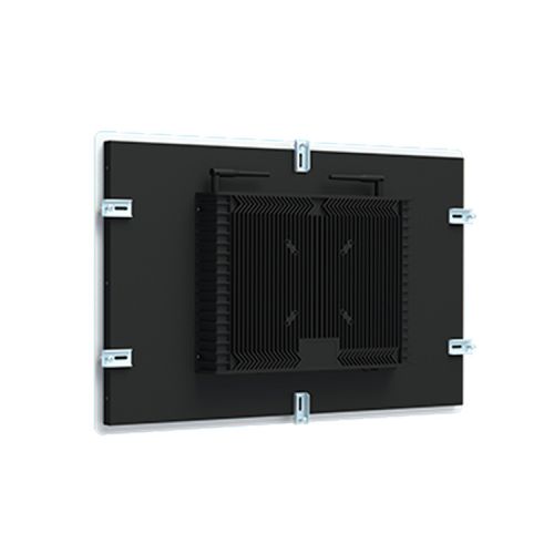 23.6寸嵌入機柜電容觸摸工控一體機無風(fēng)扇款工業(yè)電腦快遞儲物柜中控制面板智能顯示屏