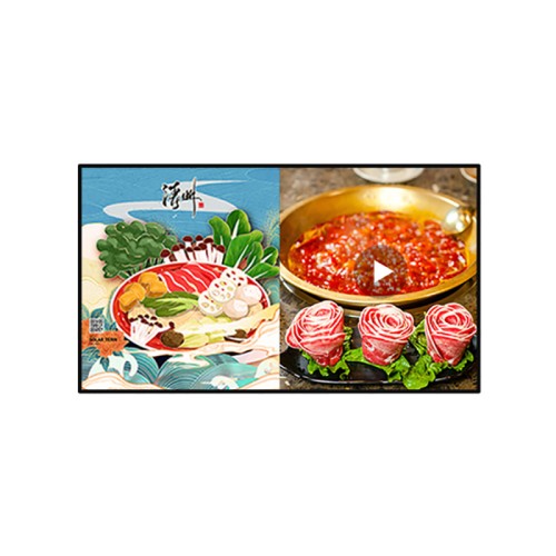 4K壁掛廣告機酒店宣傳廣告機數(shù)字標牌顯示系統(tǒng)高清液晶屏窄邊框顯示