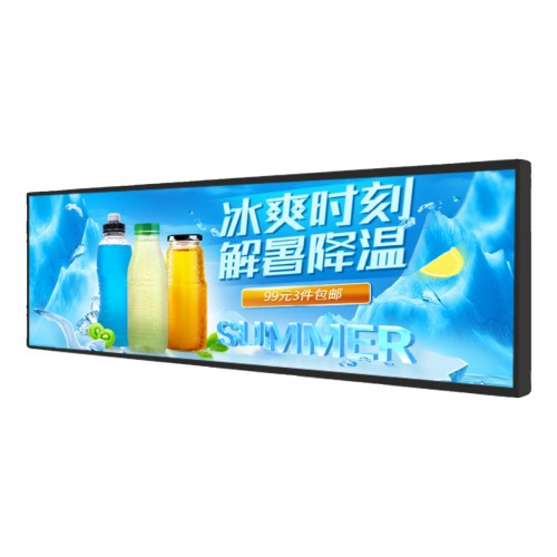 長條屏廣告機(jī)智能條形液晶顯示屏安卓4K高清長條狀LCD展廳長顯示器定制