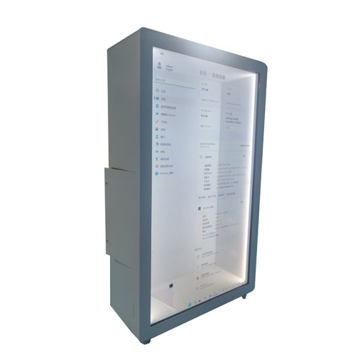 86寸3D全息顯示柜LCD透明柜AI數(shù)字人體一體機(jī)