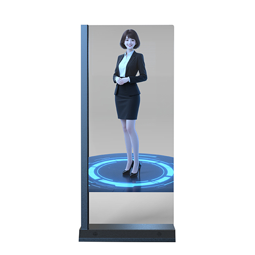 55英寸安卓Wifi網(wǎng)絡(luò)透明玻璃Oled觸摸屏AI數(shù)字人顯示器